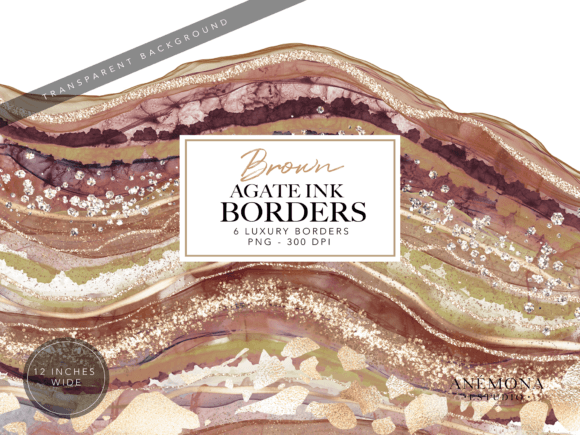 Download Brown Agate Borders Cilpart - Art Collection