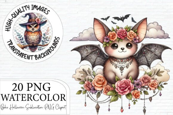 Download Boho Halloween Sublimation PNG Clipart - Art Collection