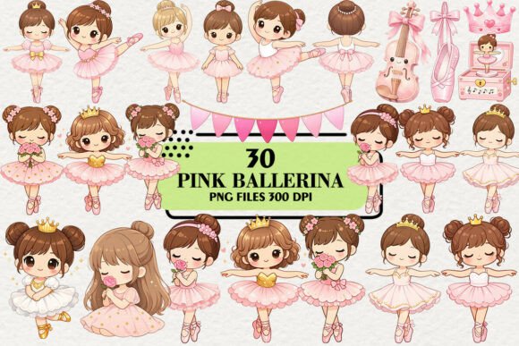 Download Kawaii Blush Pink Ballerina Clipart - Premium Resources