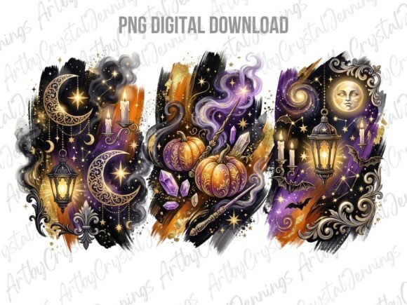 Download Magical Celestial Halloween Clipart PNG - Art Collection