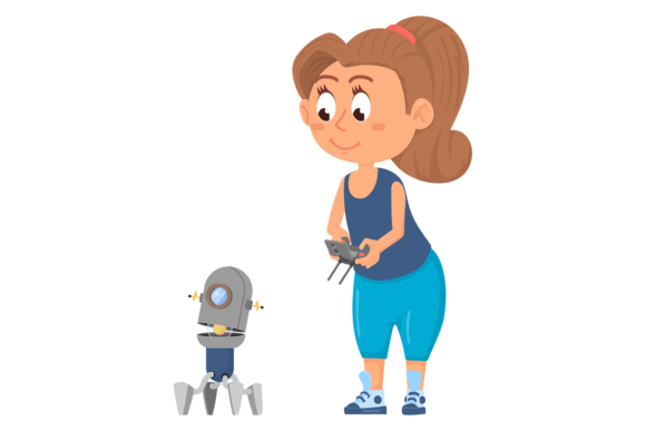 Download Girl Remote Control Droid. Electronic Ro - Electronic Collection