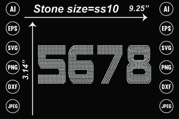 Download Number Rhinestone Templates Design - Templates design Collection