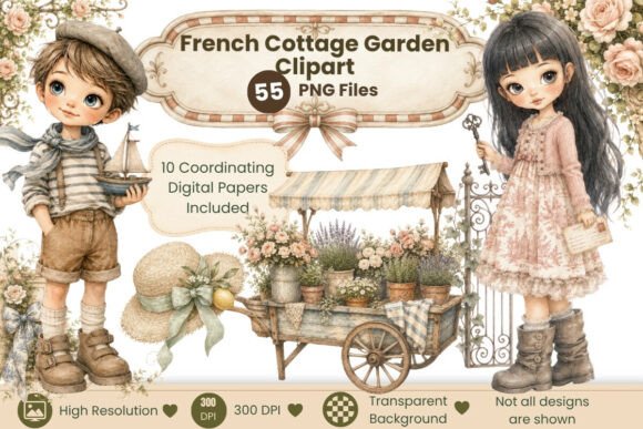 Download French Cottage Garden Clipart - Art Collection