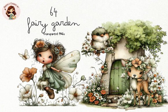 Download Whimsical Fairy Garden PNG Clipart - Art Collection