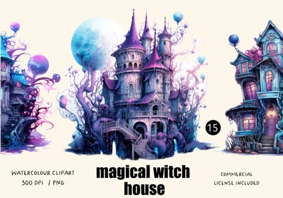 Download Magical Witch Houses 15 PNG Clipart - Art Collection