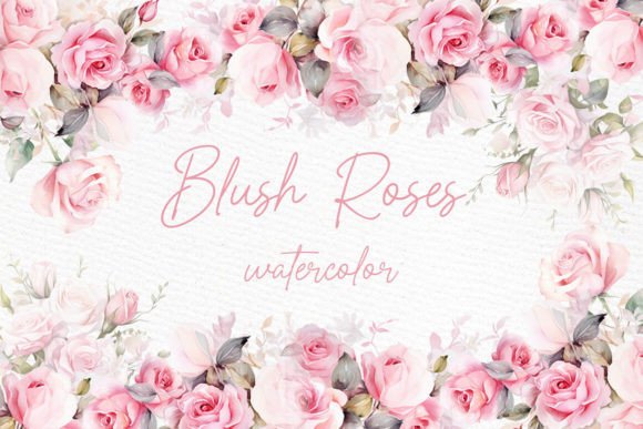 Download Watercolor Roses Clipart Blush Floral - Premium Bundle