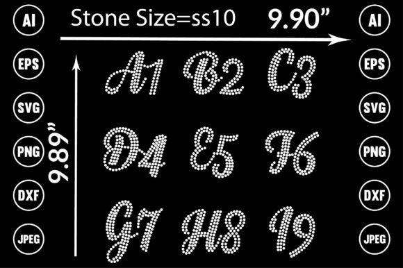 Download Alphabet Rhinestone Templates Design - Templates design Collection