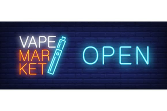 Download Open, Vape Market Neon Sign. Electronic - Electronic Collection