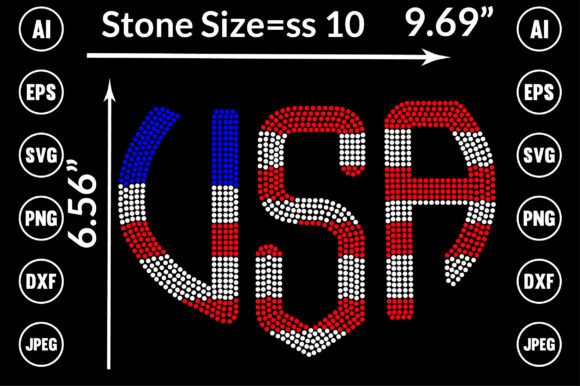 Download USA Rhinestone Templates Design - Templates design Collection
