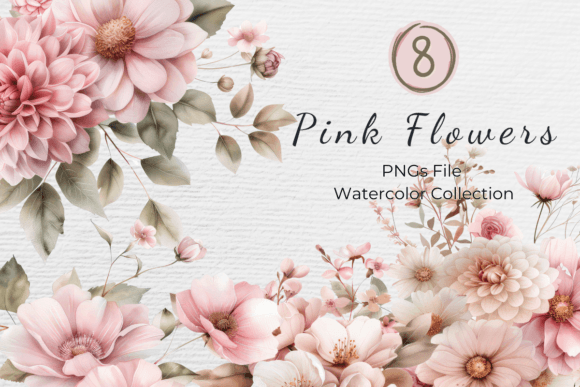 Download Blush Pink Floral Watercolor Clipart - Art Collection