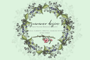 Download Hand Drawn Floral & Black Berry Clip Art - Art Collection