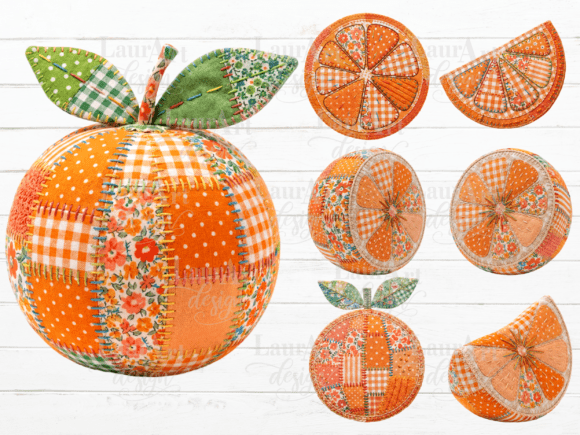 Download Summer Orange Patchwork Orange Slice PNG - Orange Collection