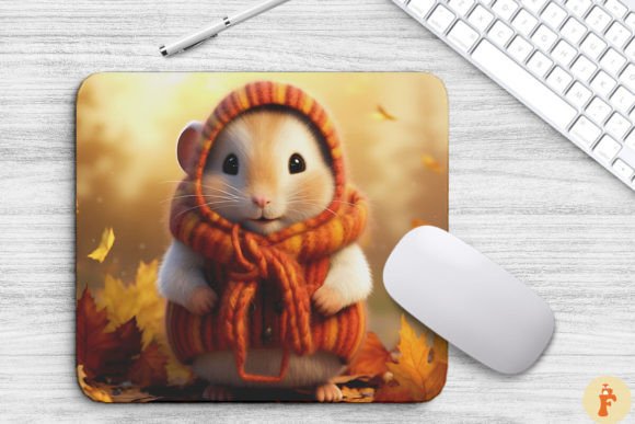Download Cute Hamster in Autumn Scenery - Premium Resources