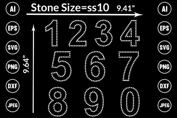 Download Number Rhinestone Templates Design - Templates design Collection