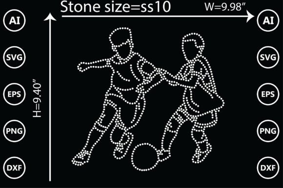 Download ( Football ) Rhinestone Templates Design - Templates design Collection