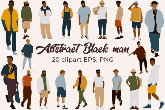 Download Black Man Clipart. Abstract People - Art Collection