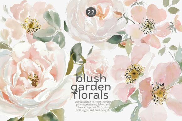 Download Blush Floral Clipart Set - Art Collection