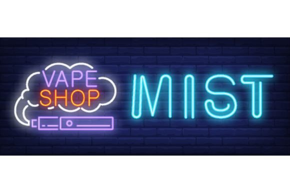 Download Vape Shop Mist Neon Sign. Electronic Cig - Premium Resources
