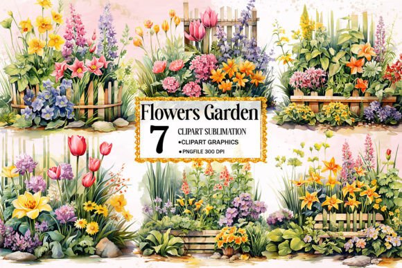 Download Flowers Garden Sublimation Clipart - Art Collection